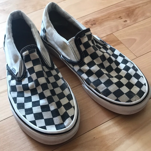 Vans Shoes - Black and white vans skater shoes
